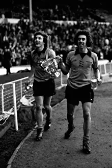 League Cup WInners - Mike Bailey displays the trophy after defeating Manchester City