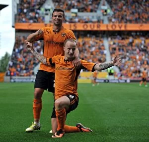 Sky Bet League One : Wolves v Gillingham : Molineaux : 10-08-2013 Collection: Leigh Griffiths Brace: Wolverhampton Wanderers Thrash Gillingham in Sky Bet League One (2013)
