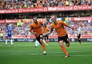 Images Dated 10th August 2013: Leigh Griffiths Brace: Wolves Thrash Gillingham 4-0 in Sky Bet League One (2013)