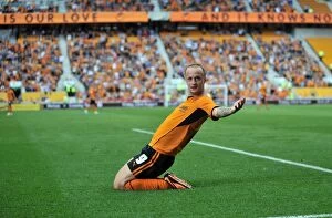Images Dated 10th August 2013: Leigh Griffiths Doubles Up: Wolves Victory Over Gillingham in Sky Bet League One