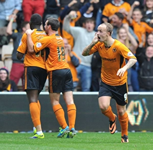 Sky Bet League One : Wolves V Sheffield United : Molineux : 28-09-2013 Prints: Leigh Griffiths Scores First Goal for Wolverhampton Wanderers vs