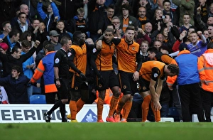 Sky Bet Championship - Leeds United V Wolves - Elland Road Prints: Leon Clarke Scores His Second: Wolverhampton Wanderers Triumph over Leeds United (Sky Bet Championship)