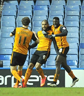 Leon Clarke Scores the Winning Goal for Wolverhampton Wanderers in Sky Bet Championship Match against Sheffield Wednesday (Hillsborough)