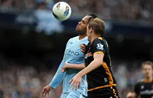 Manchester City V Wolves Prints: Lescott vs. Edwards: A Premier League Showdown - Manchester City vs