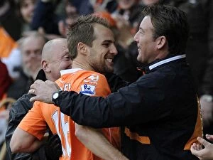 Blackpool v Wolves Collection: Luke Varney Scores the Opener: Blackpool Leads Wolverhampton Wanderers in Barclays Premier League