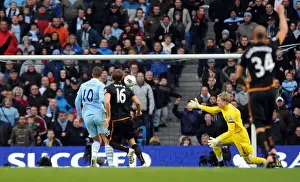 Manchester City Takes Early Lead over Wolverhampton Wanderers: Edin Dzeko Scores