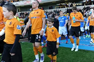 Wolves V Wigan Athletic Prints: Mascot Showdown: Wolves vs. Wigan Athletic - Premier League Battle