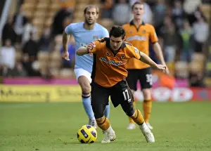Framed Print : Matt Jarvis in Action: Wolverhampton Wanderers vs Manchester City - Barclays Premier League Showdown Framed Print : Matt Jarvis in Action: Wolverhampton Wanderers vs Manchester City - Barclays Premier League Showdown