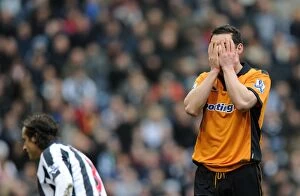 West Bromwich Albion v Wolves Collection: Matt Jarvis Disappointment: Missed FA Cup Chance Against Stoke City and Brighton