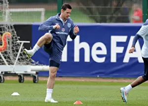 Matt Jarvis Prints: Matt Jarvis Joins England Squad: Training with Wolves Team-mate at Euro 2012 Camp