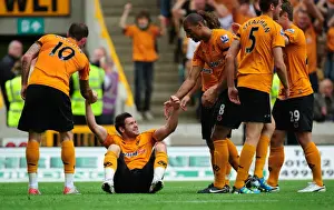 Framed Print : Matt Jarvis Scores the Decisive Goal: 2-0 Lead for Wolverhampton Wanderers Framed Print : Matt Jarvis Scores the Decisive Goal: 2-0 Lead for Wolverhampton Wanderers
