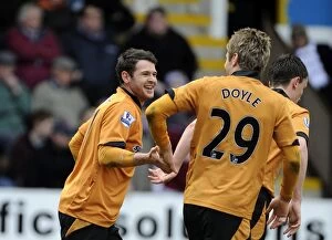 Burnley v Wolves Collection: Matt Jarvis Scores the Opener: Wolverhampton Wanderers Ahead in Barclays Premier League Clash