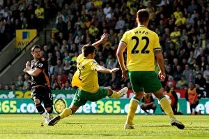 Images Dated 24th March 2012: Matt Jarvis Scores the Opener: Wolverhampton Wanderers Triumph at Norwich City (Premier League)