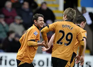 Burnley V Wolves Prints: Matt Jarvis Scores the Opener: Wolverhampton Wanderers Ahead in Barclays Premier League Clash against Burnley
