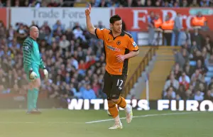 Aston Villa V Wolves Prints: Matt Jarvis Scores the Opener: Wolverhampton Wanderers Take Early Lead Against Aston Villa in Premier League