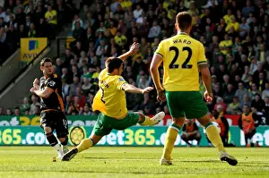 Norwich City V Wolves Prints: Matt Jarvis Scores the Opener: Wolverhampton Wanderers Triumph at Norwich City (Premier League)