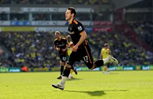 Norwich City V Wolves Prints: Matt Jarvis Scores the Opening Goal: Wolverhampton Wanderers Victory at Norwich City (BPL)