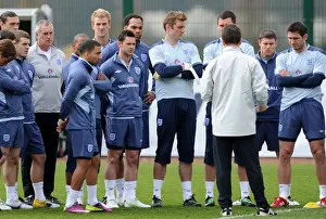 Matt Jarvis Prints: Matt Jarvis Trains with England: Focused on UEFA Euro 2012 Qualification under Fabio Capello