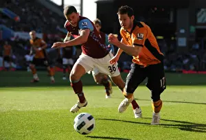 Aston Villa V Wolves Prints: Matt Jarvis vs. Kyle Walker: A Premier League Showdown - Aston Villa vs
