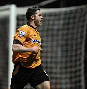 Images Dated 23rd March 2010: Matt Jarvis's Strike: Wolverhampton Wanderers Thrash West Ham United 3-0 in Barclays Premier League