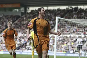 Derby County V Wolves Prints: Matthew Jarvis Stuns Derby County: Wolves Second Goal in Championship Upset (2009)