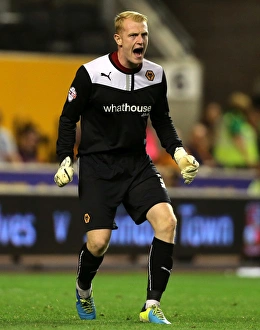Johnstones Paint Trophy Prints: McCarey's Firm Stand: Wolverhampton Wanderers vs Walsall in Johnstones Paint Trophy (September 3)