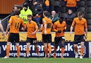 Sky Bet League One : Wolves v Notts County : Molineux Stadium : 15-02-2014 Collection: Michael Jacobs Scores First Goal for Wolves Against Notts County in Sky Bet League One