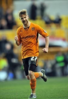 Images Dated 15th February 2014: Michael Jacobs Scores His Second Goal: Wolves Victory Over Notts County in Sky Bet League One