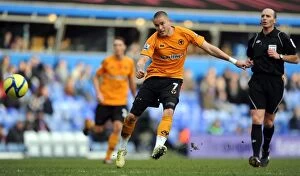 Birmingham v Wolves Collection: Michael Kightly in Action: Birmingham City vs. Wolverhampton Wanderers - FA Cup Round Three