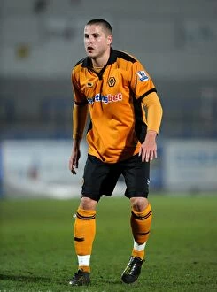 Images Dated 15th March 2011: Michael Kightly in Action: Wolverhampton Wanderers vs Bolton Wanderers - Barclays Premier Reserve