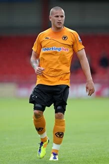 Crewe v Wolves Collection: Michael Kightly in Action: Wolverhampton Wanderers vs Crewe Alexandra (Pre-Season Friendly)
