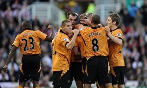 Stoke vs Wolves Collection: Michael Kightly and Jody Craddock: Wolverhampton Wanderers Dramatic 2-2 Equalizer vs Stoke City
