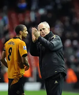 Liverpool V Wolves Prints: Mick McCarthy Applauding Wolves Fans: Liverpool vs