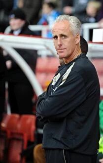 Stoke vs Wolves Collection: Mick McCarthy Leads Wolverhampton Wanderers in Barclays Premier League Showdown Against Stoke City