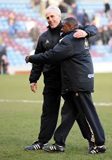 Burnley V Wolves Prints: Mick McCarthy and Terry Connor Leading Wolverhampton Wanderers in Barclays Premier League Clash Against Burnley