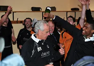 Coca Cola Football League Championship Prints: Mick McCarthy's Euphoric Moment: Wolves Promotion to Premier League