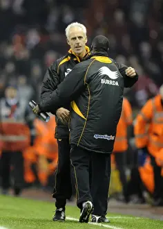 Liverpool V Wolves Prints: Mick McCarthy's Glory: Wolves Celebrate Full-Time Victory over Liverpool (BPL)