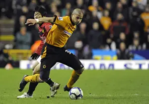 Framed Print : Midfield Battle: Guedioura vs Park - Wolverhampton Wanderers vs Manchester United (2010) Framed Print : Midfield Battle: Guedioura vs Park - Wolverhampton Wanderers vs Manchester United (2010)