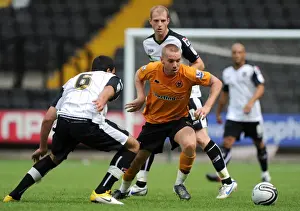 Notts County V Wolves Prints: Midfield Showdown: Jamie O'Hara vs Hamza Bencherif - Wolverhampton Wanderers vs Notts County