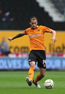 Wolves v Leicester City : Molineux : 16-09-2012 Collection: Molineux Showdown: Roger Johnson and Wolverhampton Wanderers Take on Leicester City