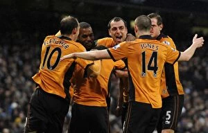 Images Dated 15th January 2011: Nenad Milijas Scores Stunner: Wolverhampton Wanderers Stun Manchester City 0-1