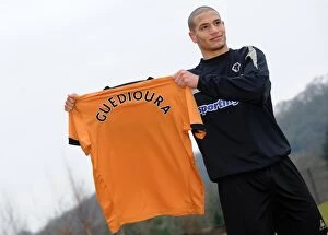 Adlene Guedioura Collection: New Signing Adlene Guedioura Joins Wolverhampton Wanderers Training Session