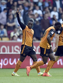 Sky Bet Championship - Wolves V Bolton Wanderers - Molineux Prints: Nouha Dicko Scores First Goal for Wolves: Sky Bet Championship Clash Against Bolton Wanderers