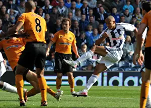 West Bromwich Albion V Wolves Prints: Odemwingie's Strike: 2-0 in Favor of West Bromwich Albion against Wolverhampton Wanderers