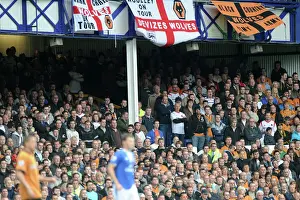 Wolves Prints: Passionate Clash: Everton vs. Wolverhampton Wanderers - Barclays Premier League Soccer Showdown