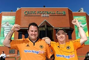 Images Dated 27th July 2011: Passionate Encounter at Celtic Park: Wolverhampton Wanderers Fans Unforgettable Pre-Season Moment