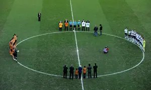 Framed Print : Premier League: Wolverhampton Wanderers and Tottenham Hotspur Honor Dean Richards with a Minute of Silence Framed Print : Premier League: Wolverhampton Wanderers and Tottenham Hotspur Honor Dean Richards with a Minute of Silence