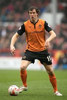 Images Dated 3rd April 2015: Richard Stearman Leads Wolverhampton Wanderers in Sky Bet Championship Clash Against Nottingham