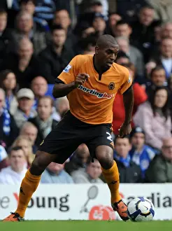 Ronald Zubar in Action: Wolverhampton Wanderers vs Everton, Barclays Premier League
