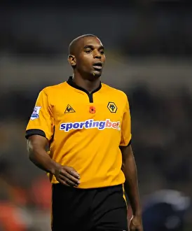 Ronald Zubar in Action: Wolves vs Arsenal - Barclays Premier League Soccer Match